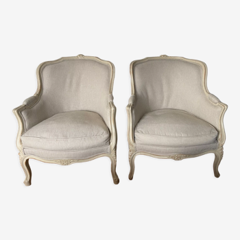 Pair of Bergères Louis XV style