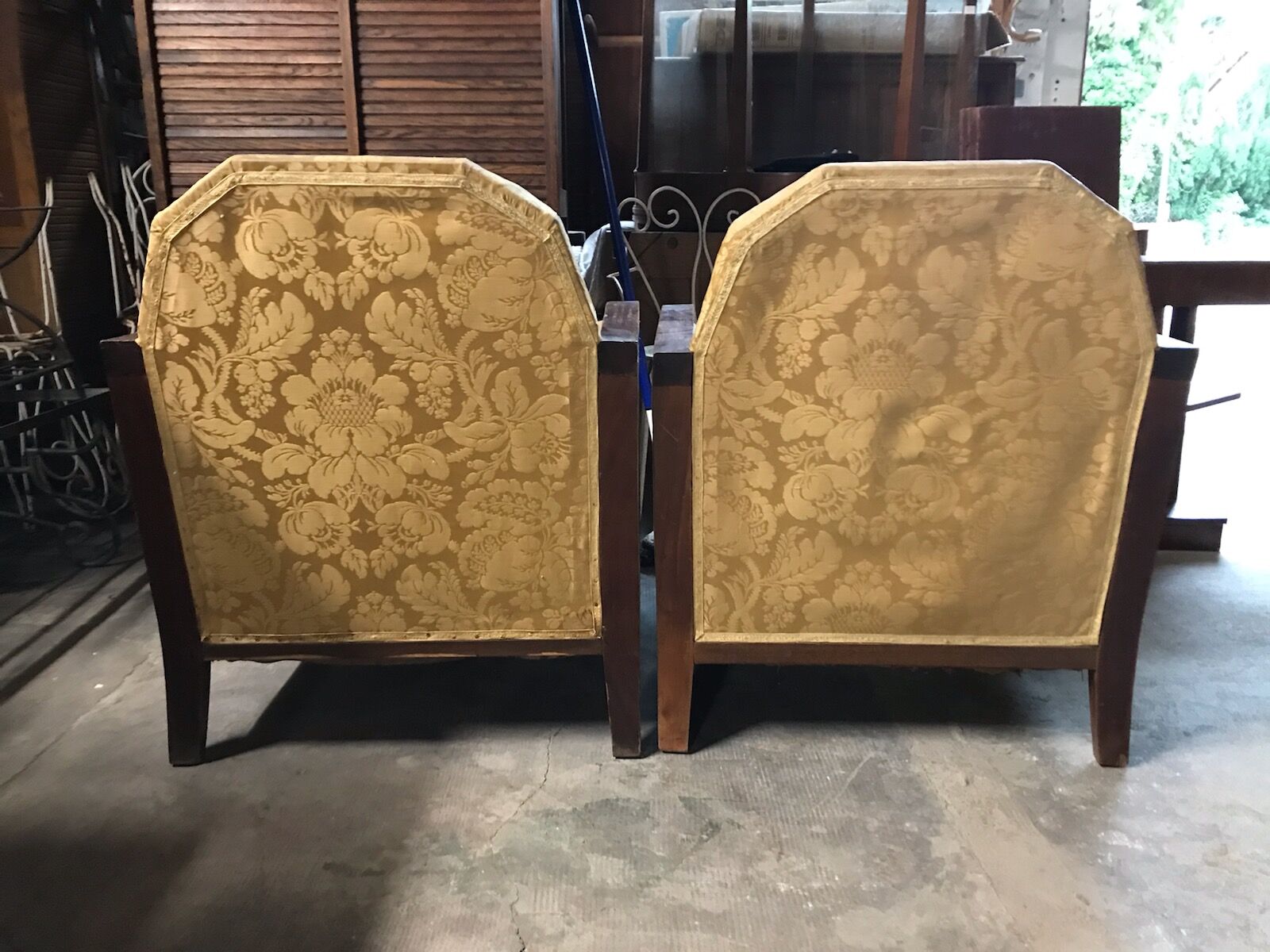 Pair of art deco armchairs