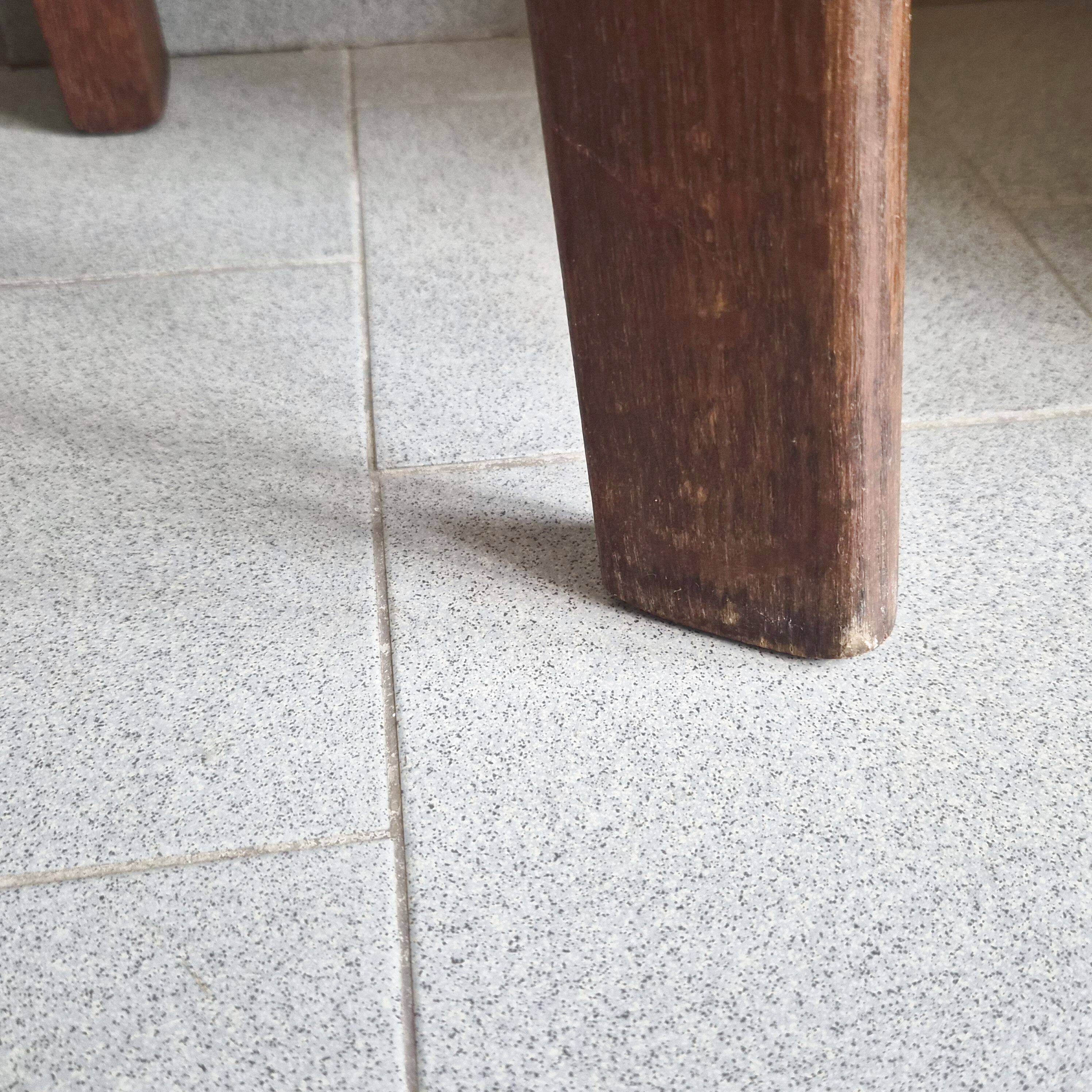 1970s vintage brutalist bar and stools