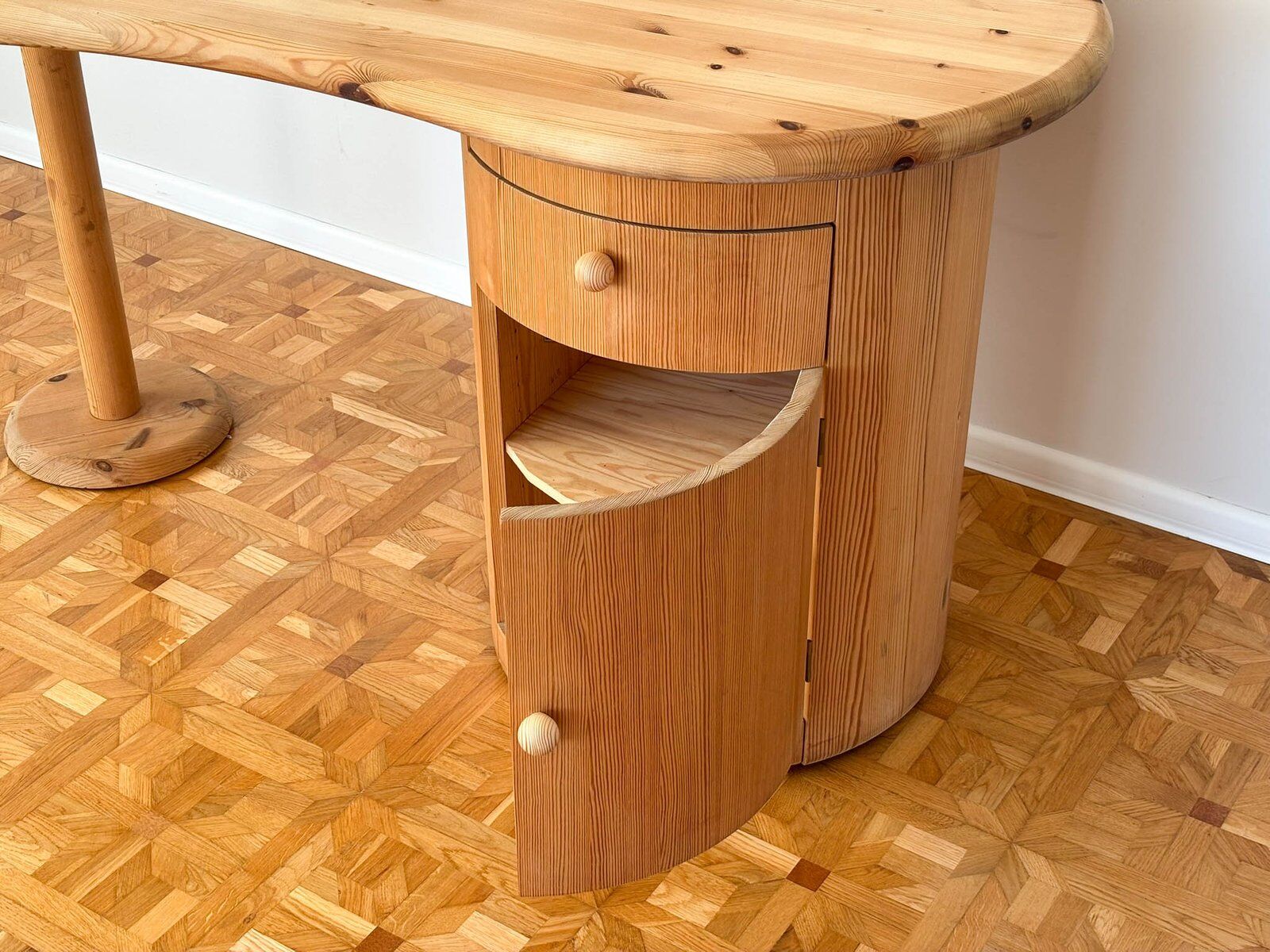 Kidney-shaped desk attributed to CFC Silkeborg, Denmark, 1990s