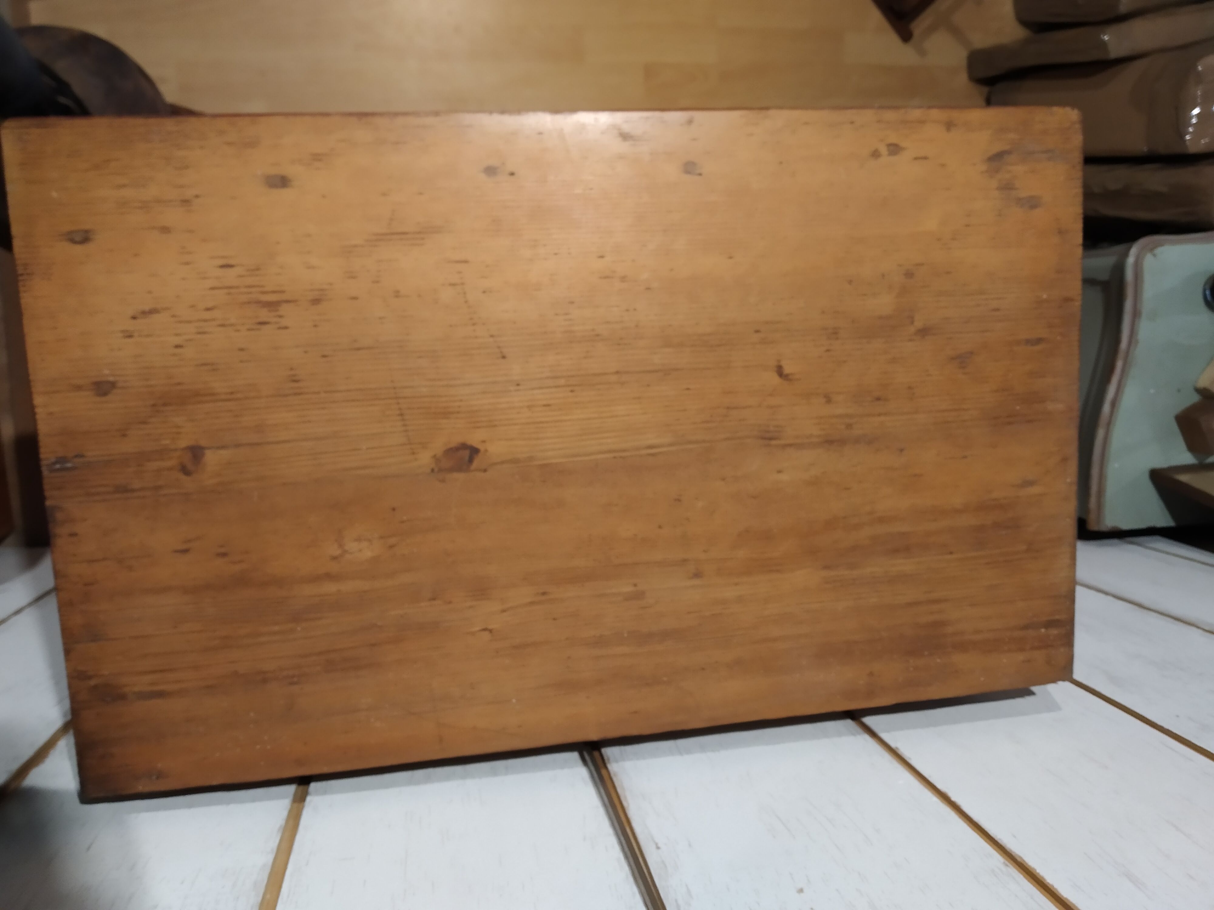 Old furniture jam maker Alsace decor flowers