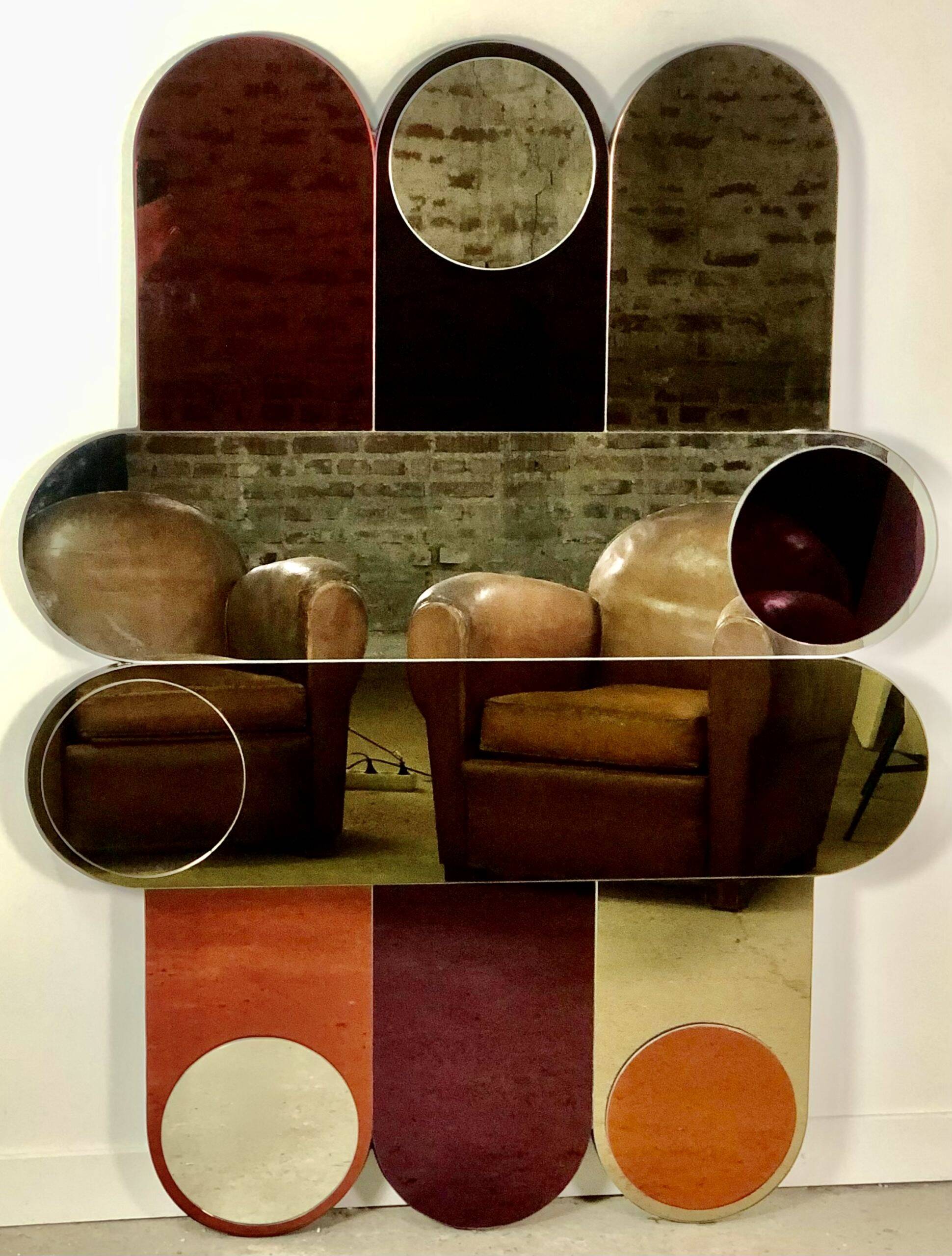 Smoked glass circus mirror 1994's