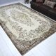 Beige & Brown Turkish Handmade Wool Rug sku 2257.