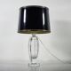 Elis Bergh for Kosta Sweden engraved crystal table lamp