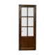 Solid oak passage gate glass door with large 20th century tiles
