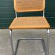 Lot de 4 chaises Cesca modèle b32 en chrome fabriqué en italie par Marcel Breuer