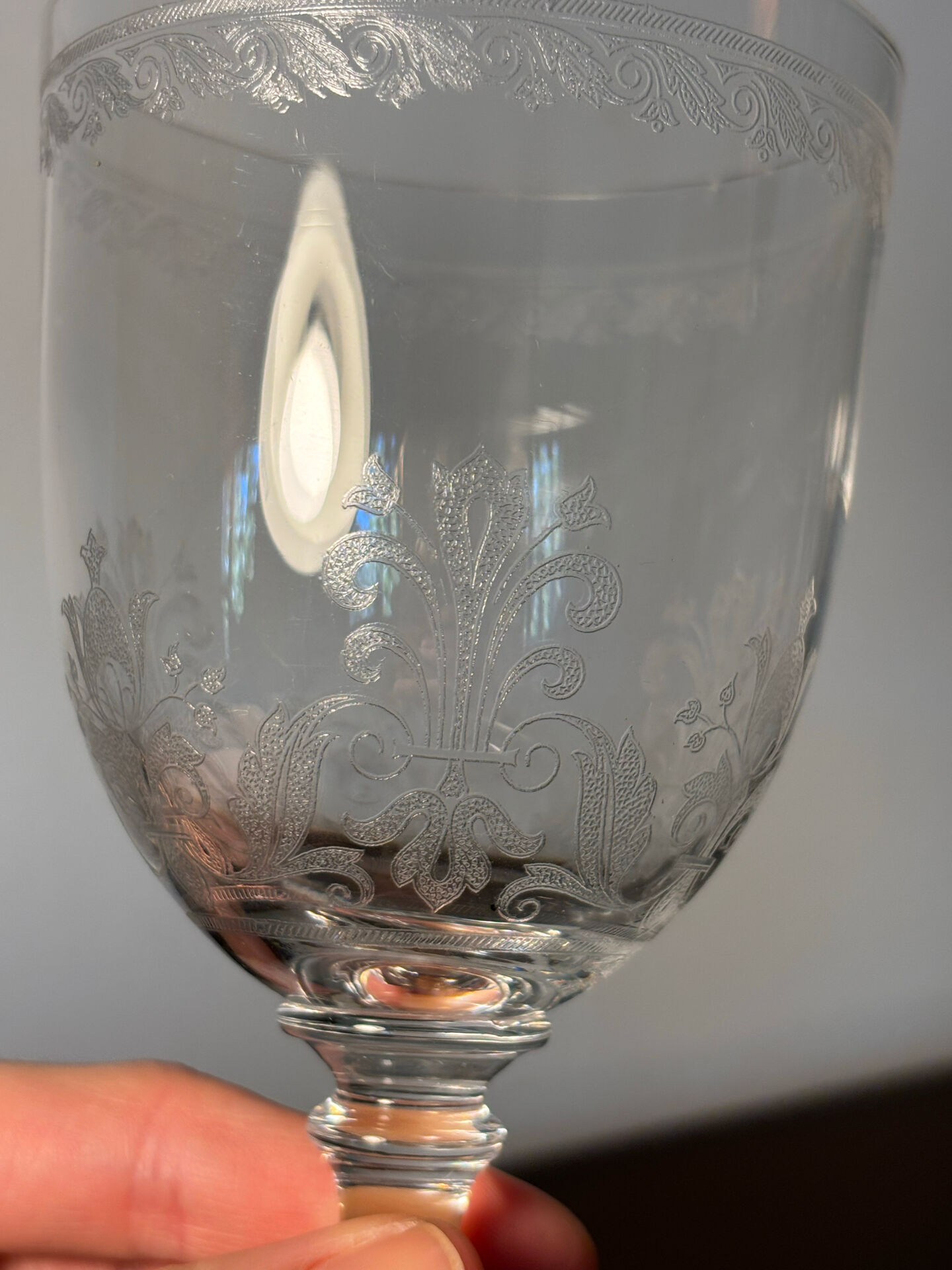 Verre à eau Baccarat avant 1936