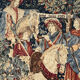 Vintage tapestry hand-screen printed in France