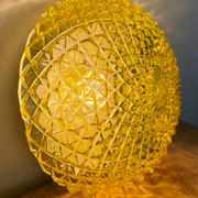 Vintage Glass Wall or Ceiling Light, 1970s