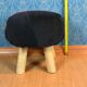 Tabouret pouf scandinave patchwork des années 1990