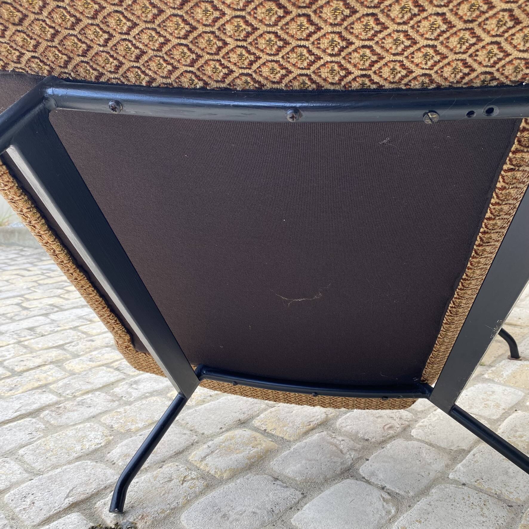Paire de fauteuils  "galion" Gilbert Steiner , années 60