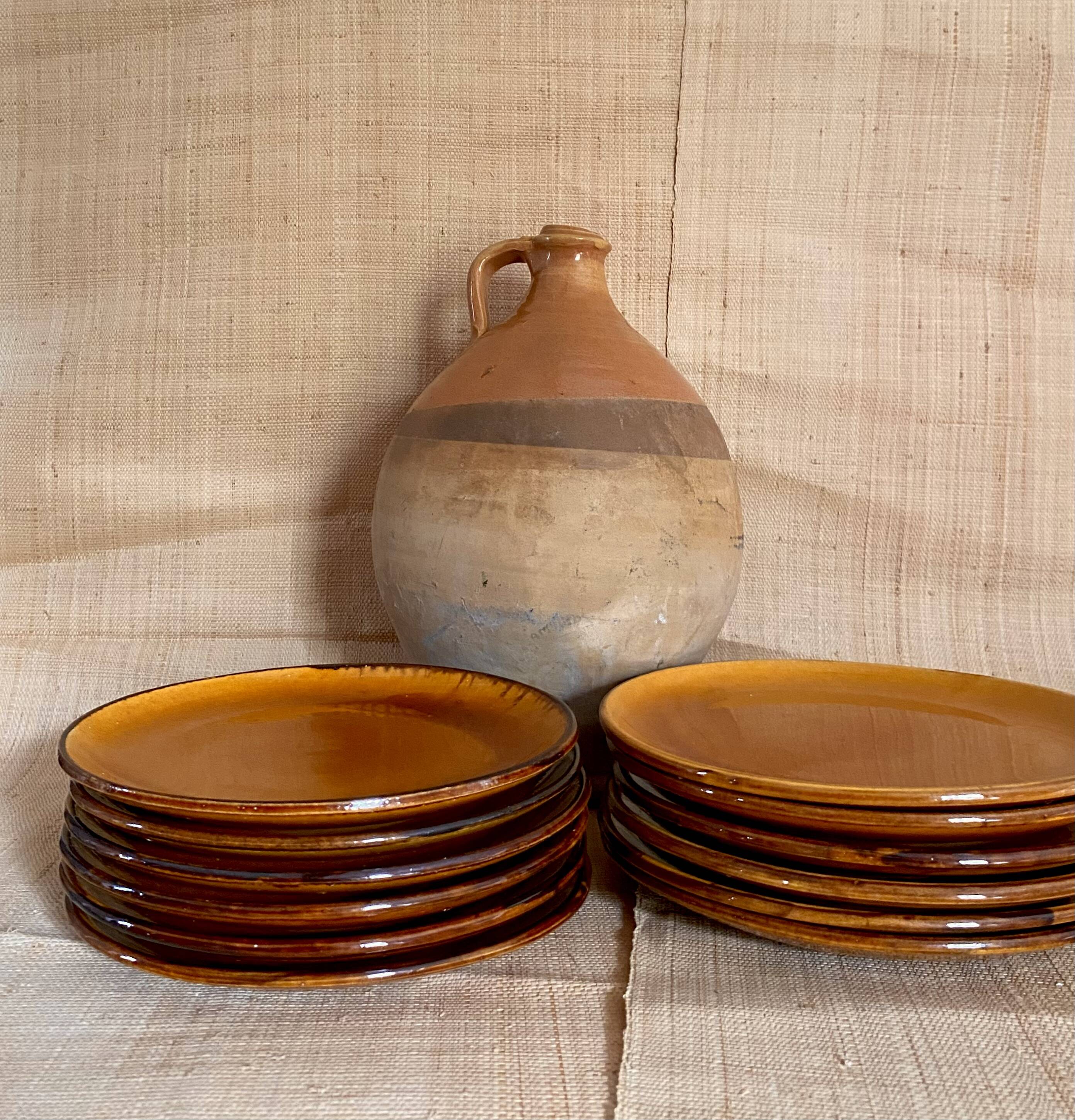 6 assiettes céramique Provençale