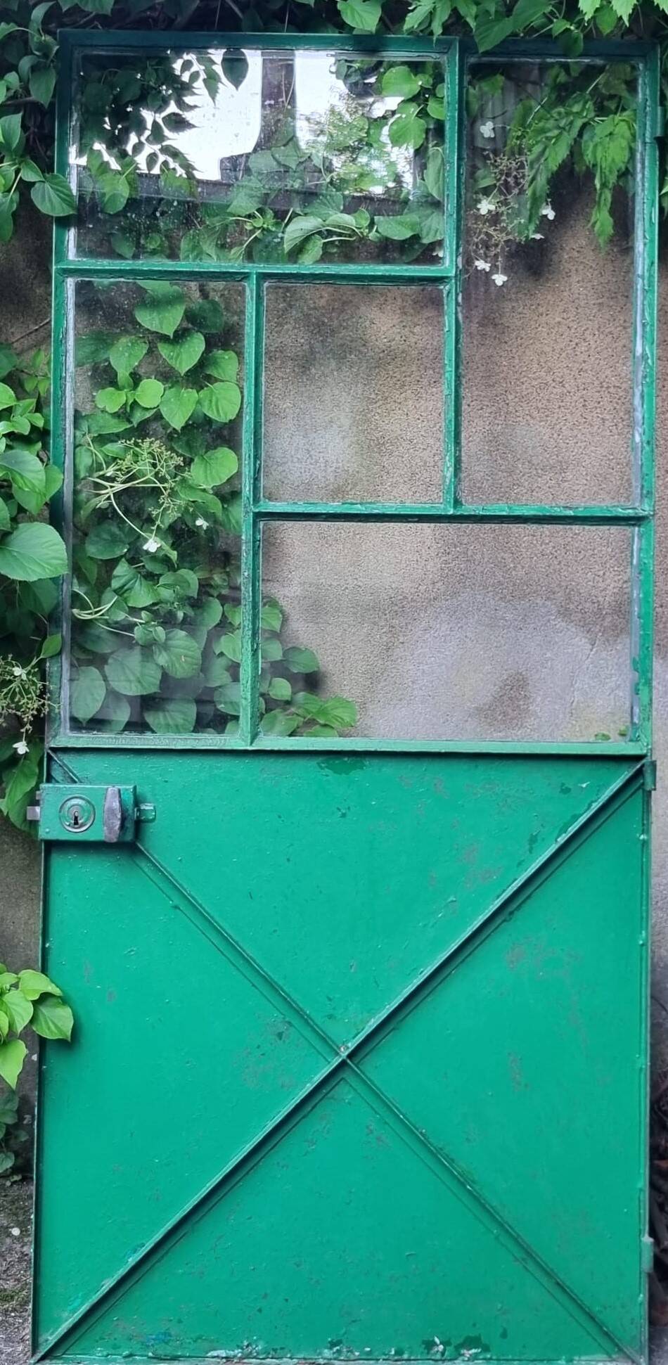 Workshop/industrial style steel door