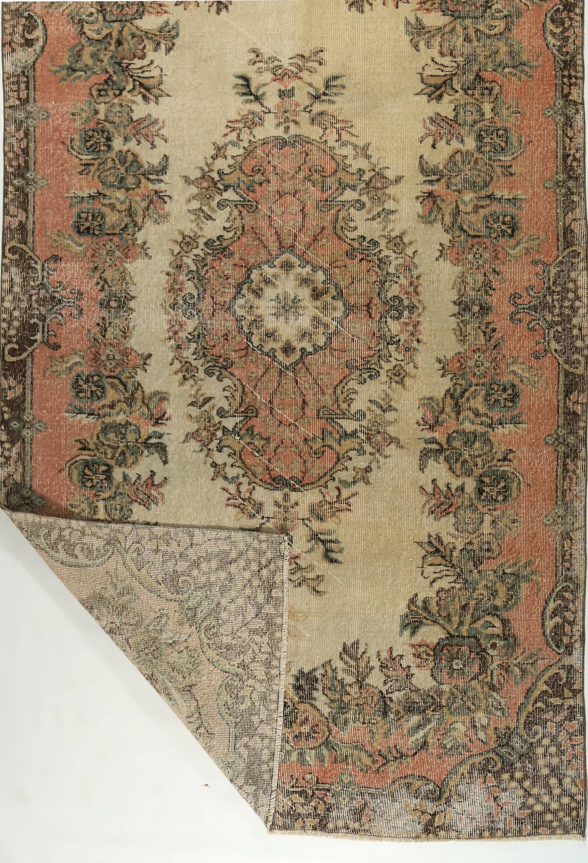 Anatolian handmade vintage rug 295 cm x 172 cm