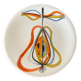 Small pear plate Roger Capron, Vallauris