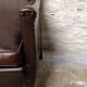 Studded club chair