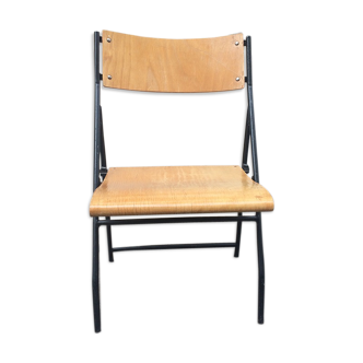 Foldable chair of cinem. Wood and metal, 1960
