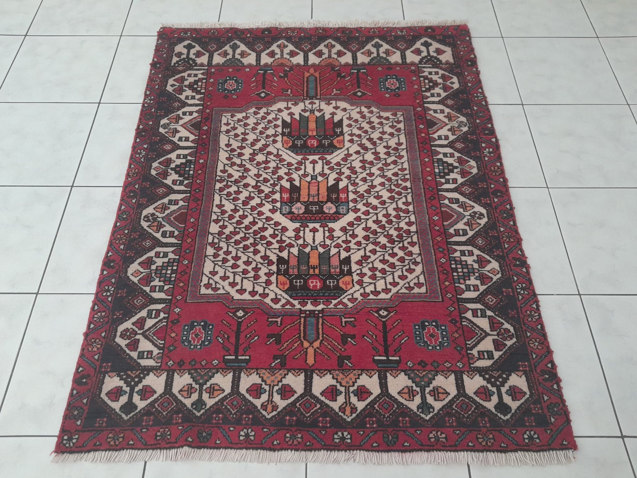 Handmade Persian rug Afshar 145x110cm