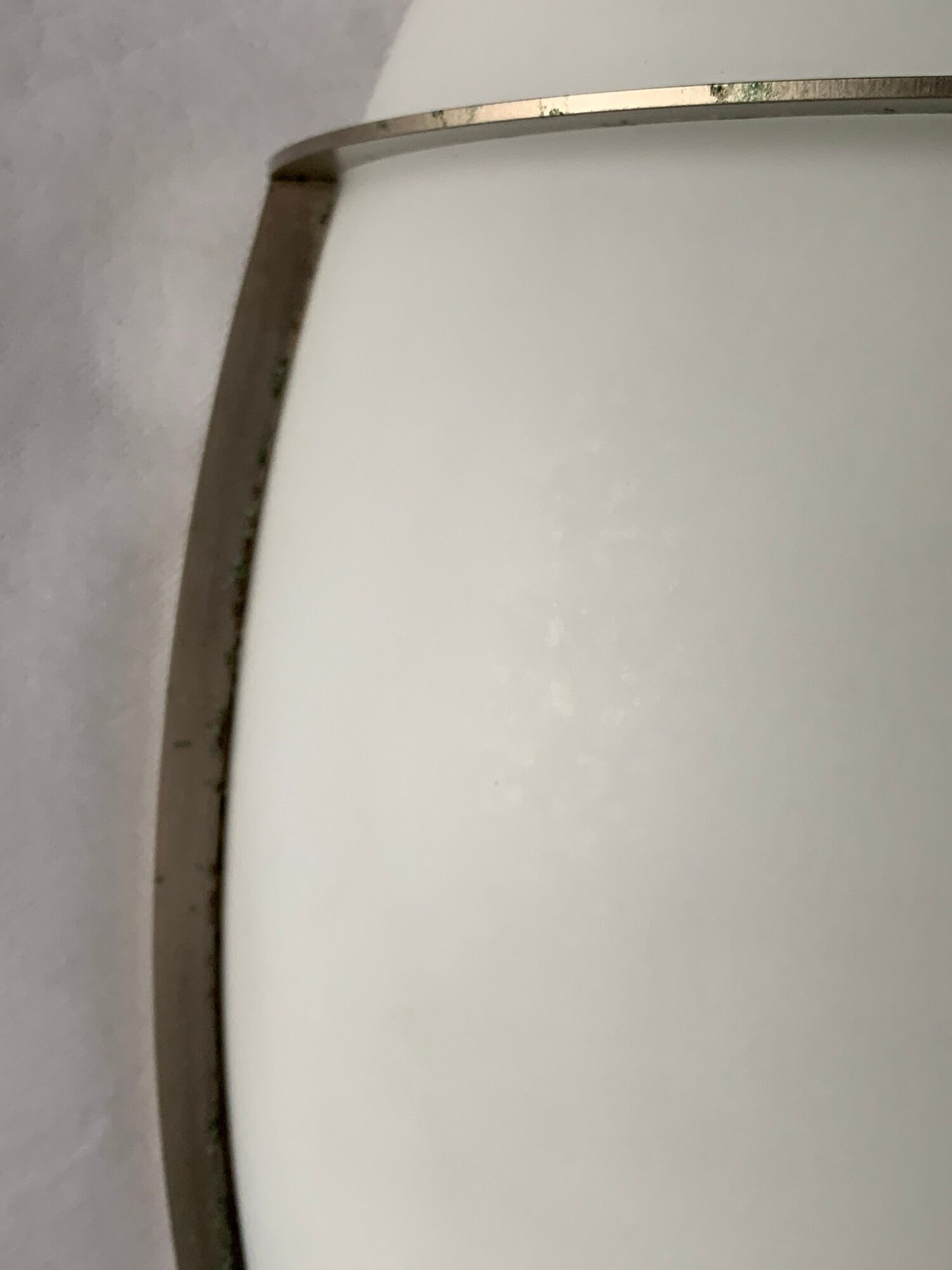 Italian wall lamp Vétri Murano Leucos in white frosted glass