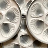 14 assiettes à huîtres Moulin des loups