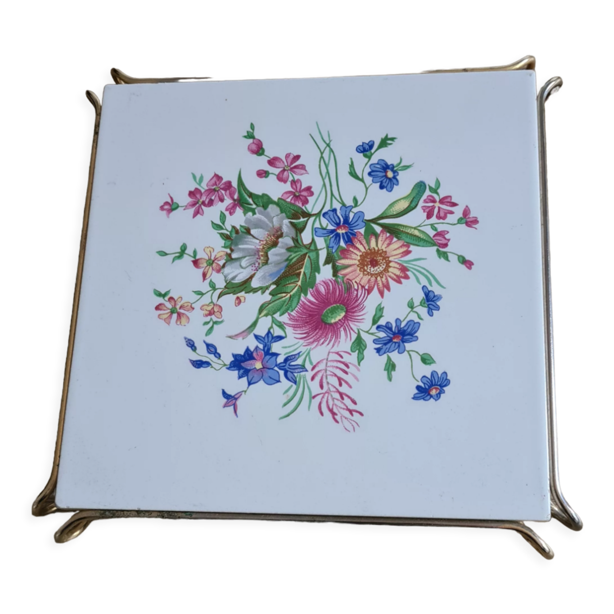 Old faience trivia Gien floral decoration