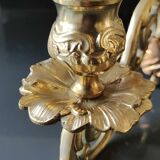 Applique murale/piano à 2 feux lumière style Louis XVI en bronze doré
