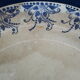 Dish on pedestal In Faïence Creil Montereau HBCM model tolga diam 22 cm