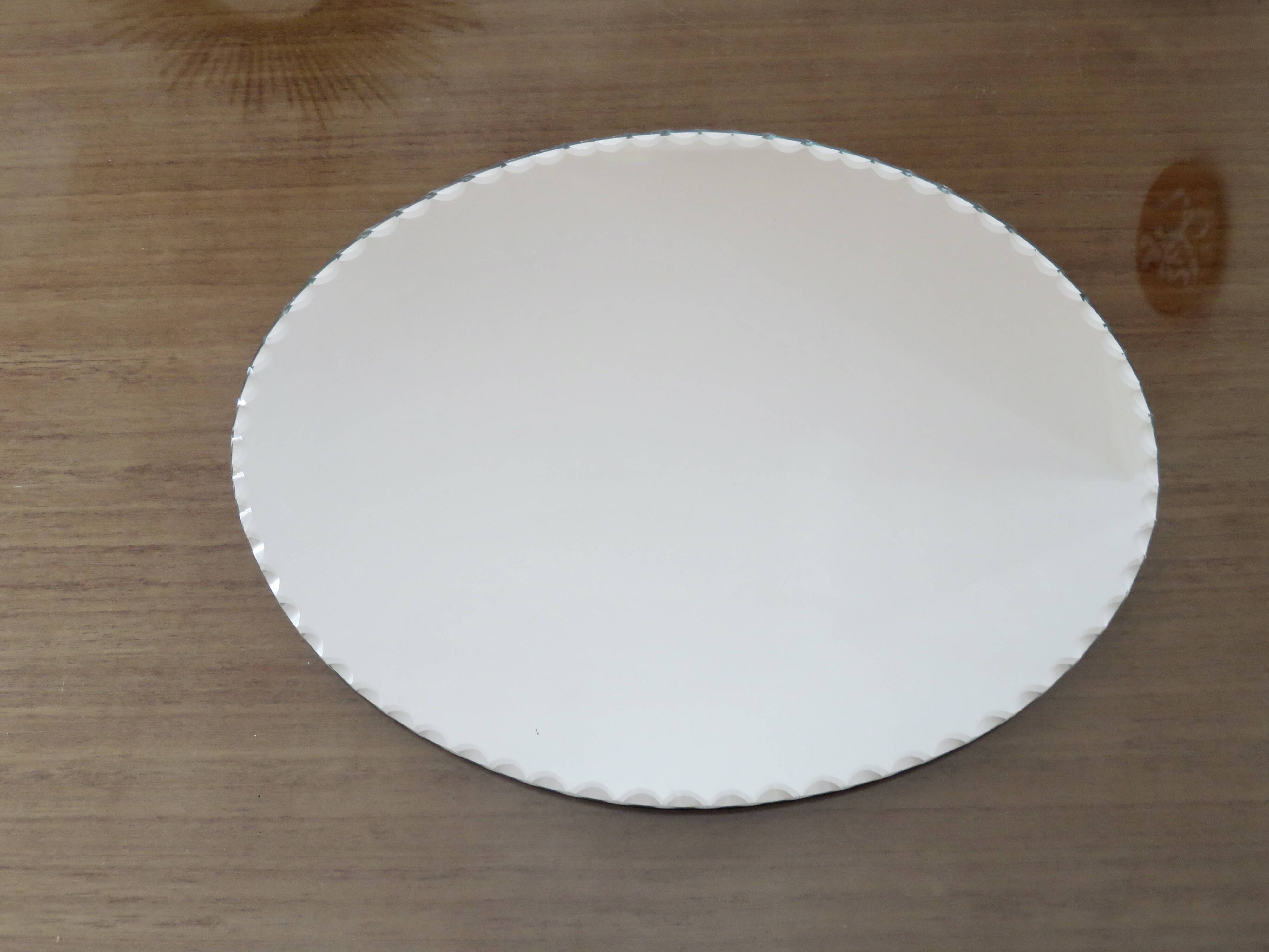 Old oval mirror, beveled, art deco, to put down, 40s 50s