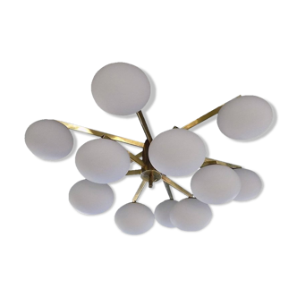 Ceiling light brass and _closes Italian design