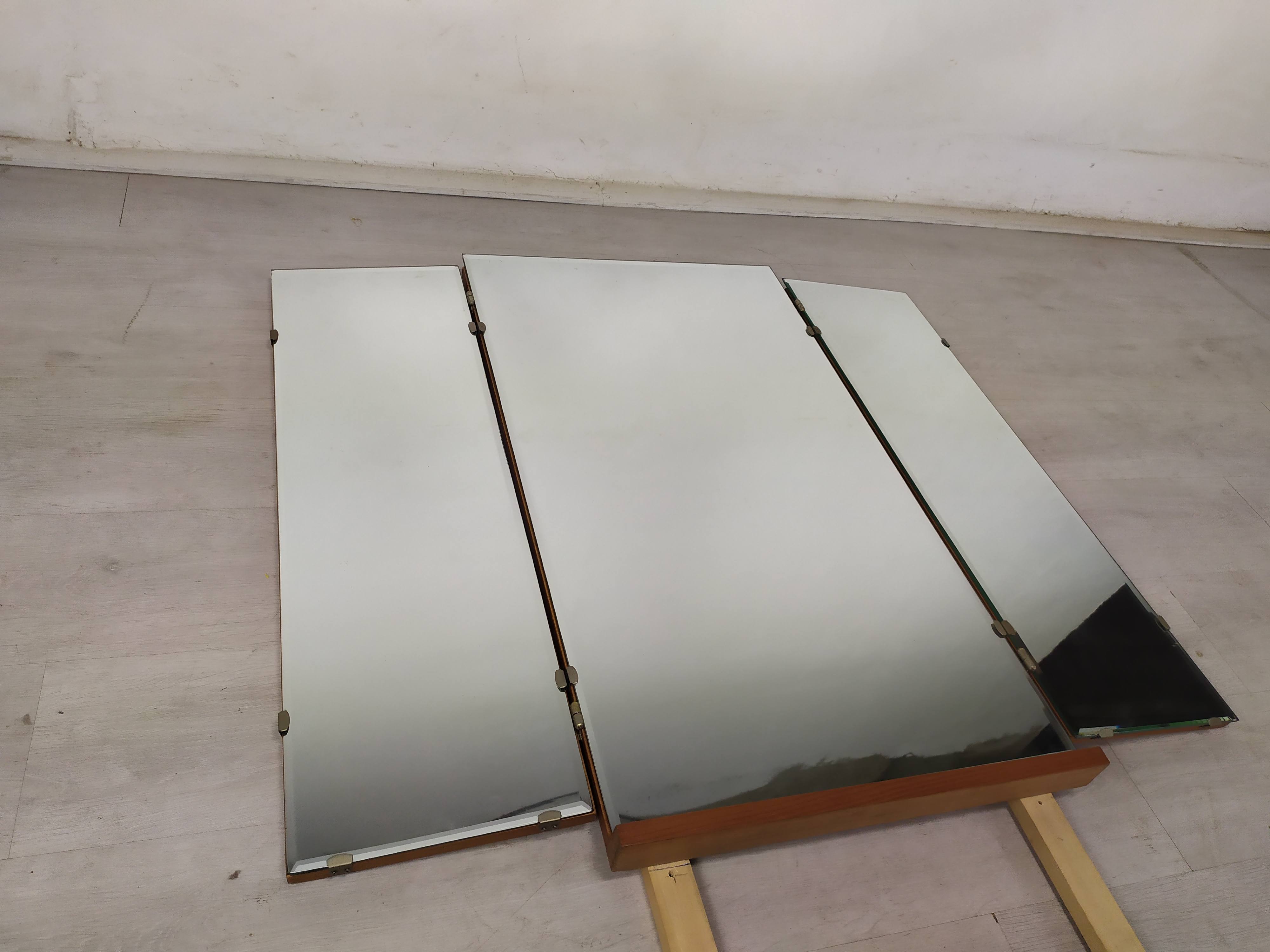 Vintage triptych mirror