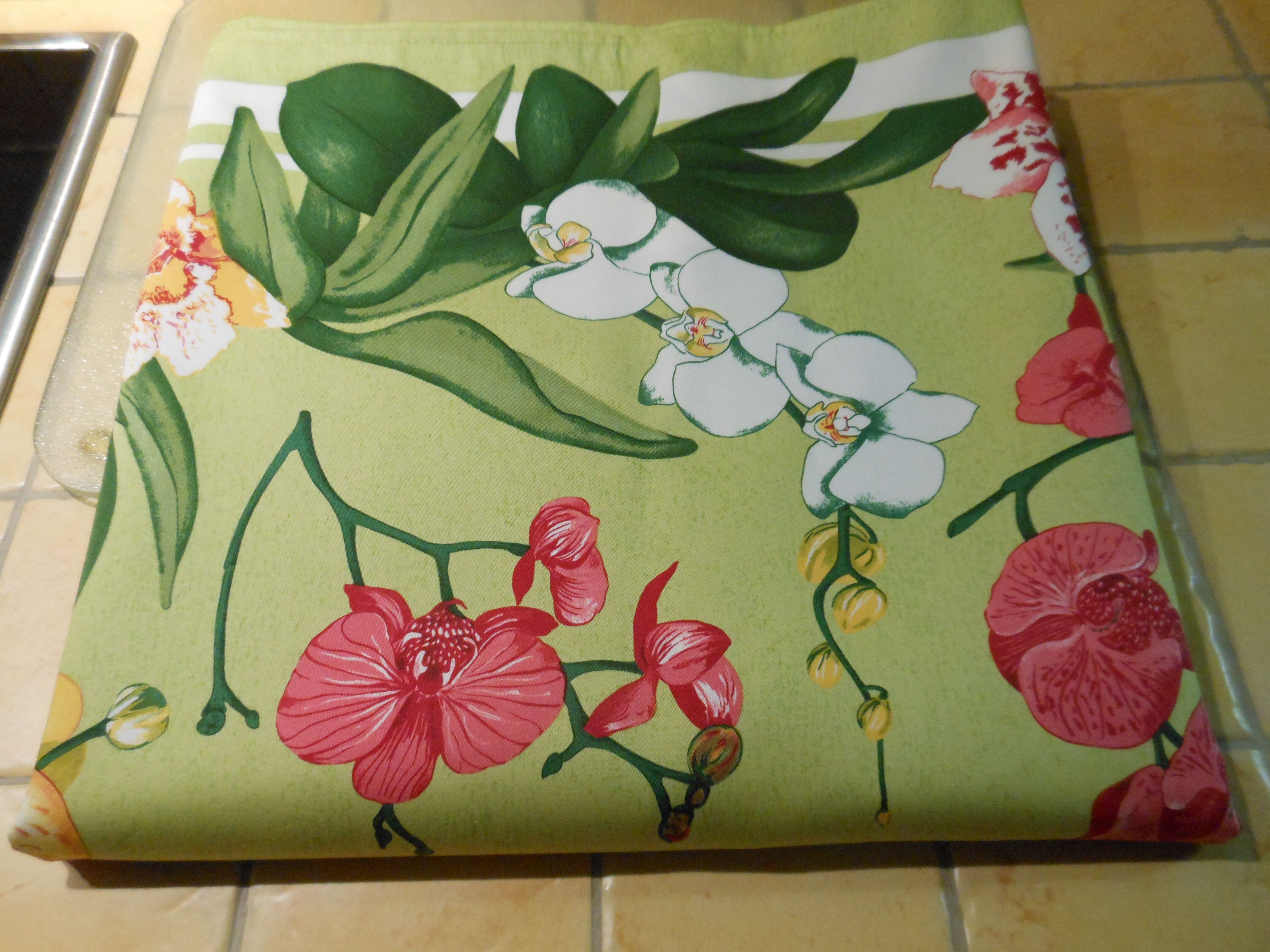 Orchided beauville tablecloth
