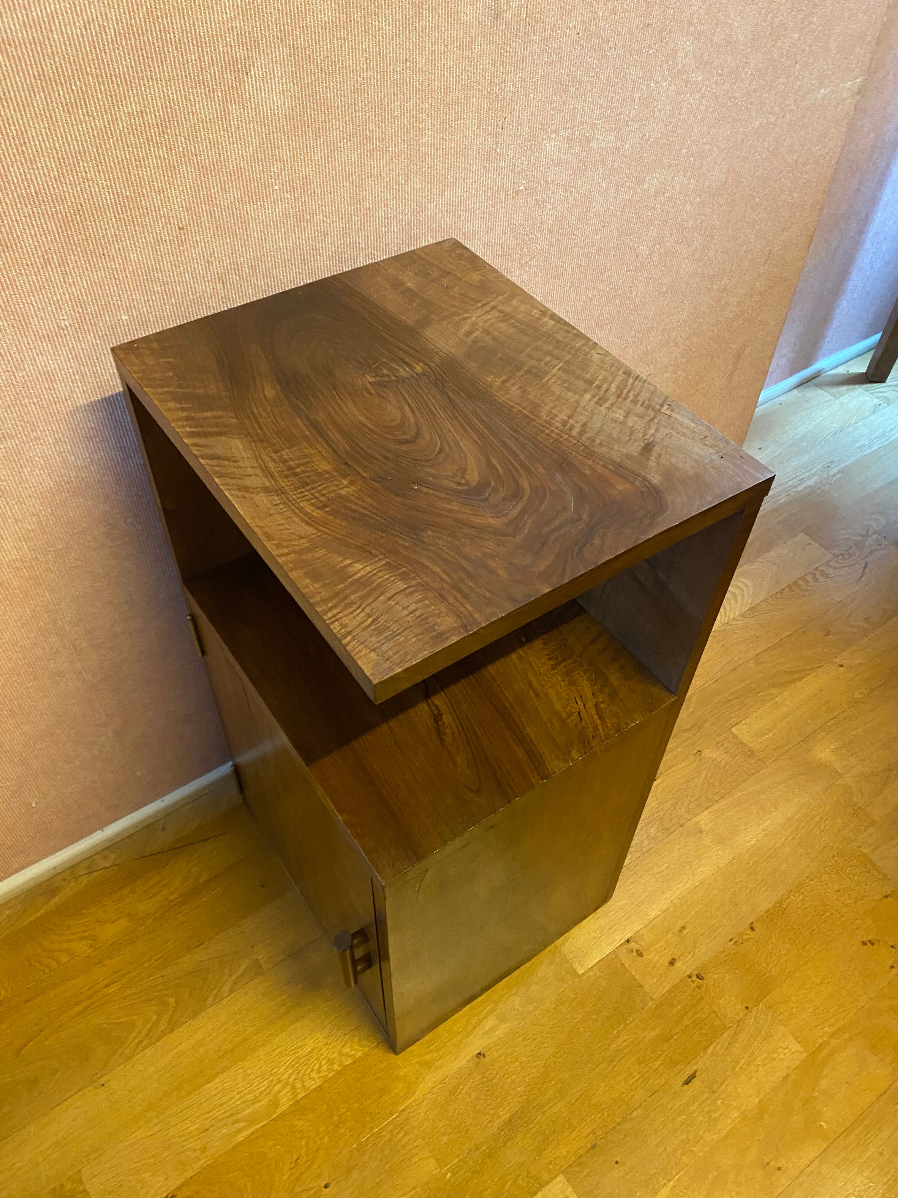 Piece of sofa, in Art Deco walnut
