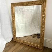 set of 4 mirrors in wood and gilded stucco early 20th century