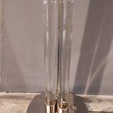 Modernist floor lamp in acrylic glass and brass 1950s
