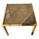 Bamboo and glass table
