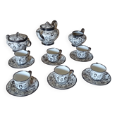 Service à café/thé,  porcelaine émaillée style art déco, modèle Saint Graal