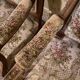 Pair of antique carved wooden armchairs