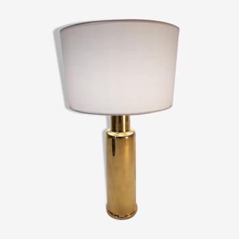 Scandinavian lamp Luxus in gilded glass 1970
