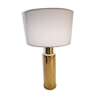 Lampe scandinave Luxus en verre doré 1970