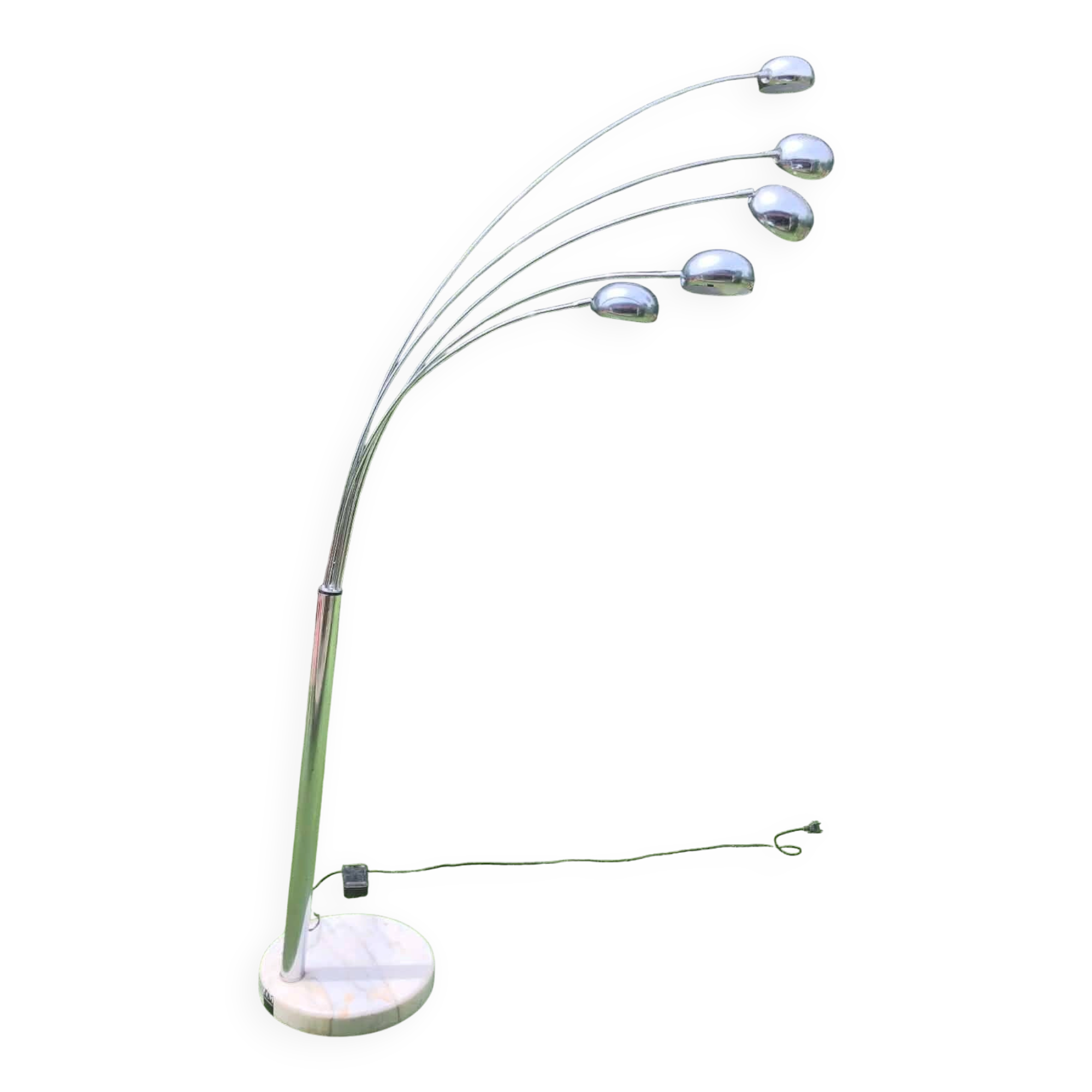 Vintage 5-branch floor lamp "Lily of the Valley", designed by Christian Koban.