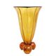 Art Deco amber glass vase 1930