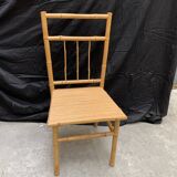 Desk and its vintage bamboo chair