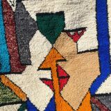 Handmade Colourful Moroccan Wool Rug – Authentic Berber Art & Vibrant Design