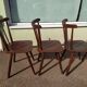 Set of 6 wooden bistro chair - vintage
