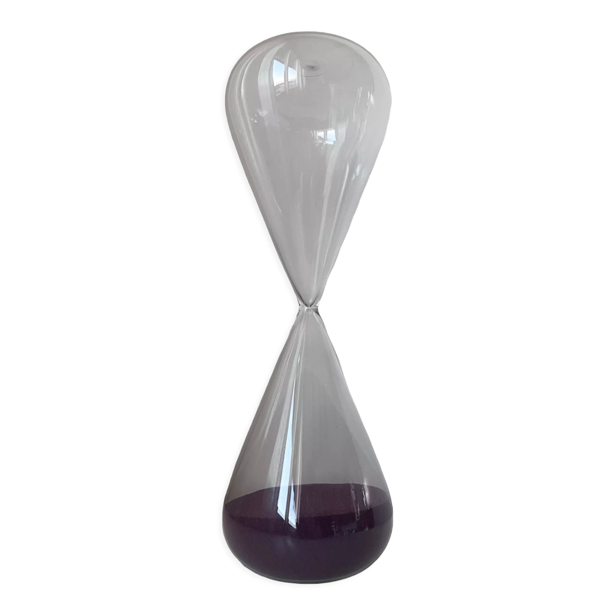 Glass hourglass