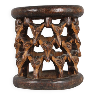 Bamiléké chef's stool, early 20th century