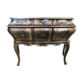 Commode hollandaise bois vernis avec tampon