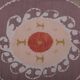 Hand knotted rug, vintage Turkish rug 120x137 cm