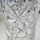 Lead crystal vase with flared neck, Bohemian/Boho chic style. High 25 cm
