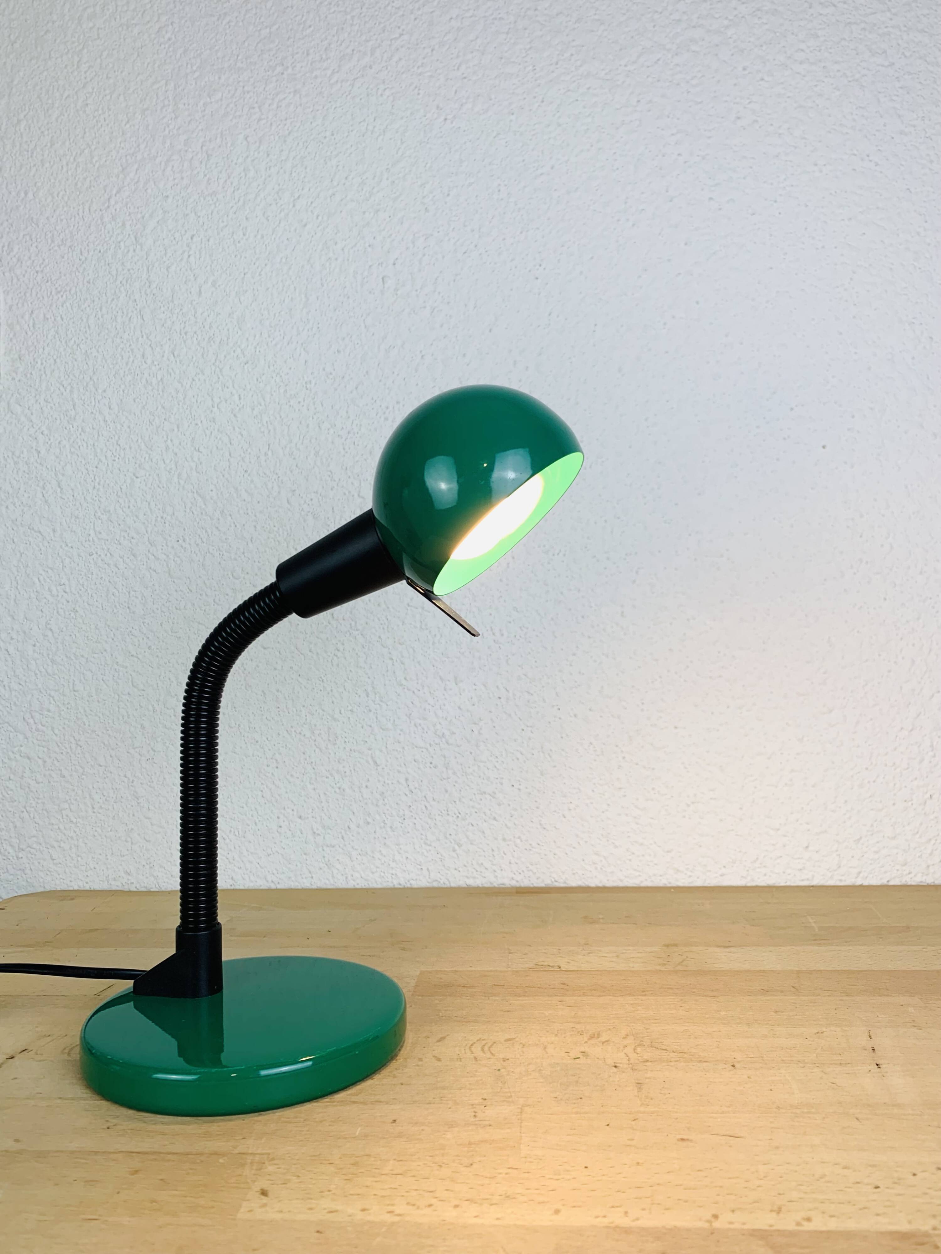 Lampe de bureau vintage métal vert